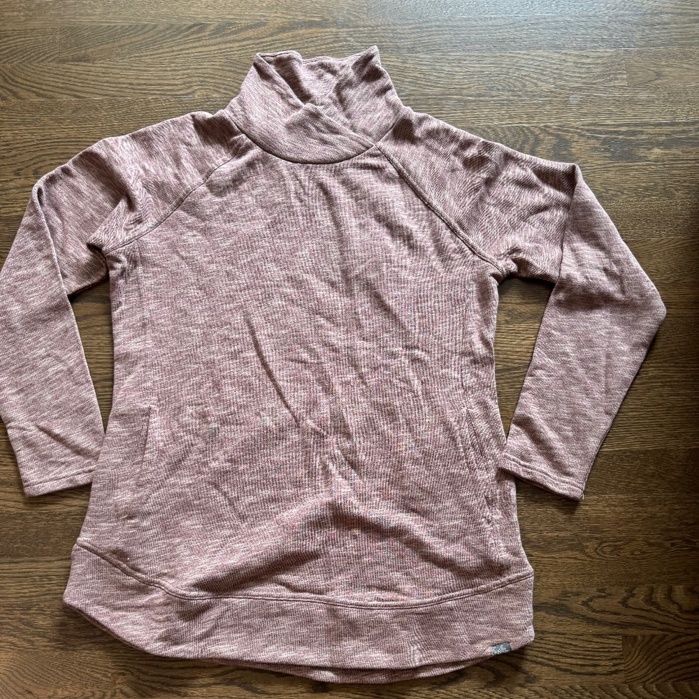 PRANA organic cotton cross neck sweatshirt women's XL top